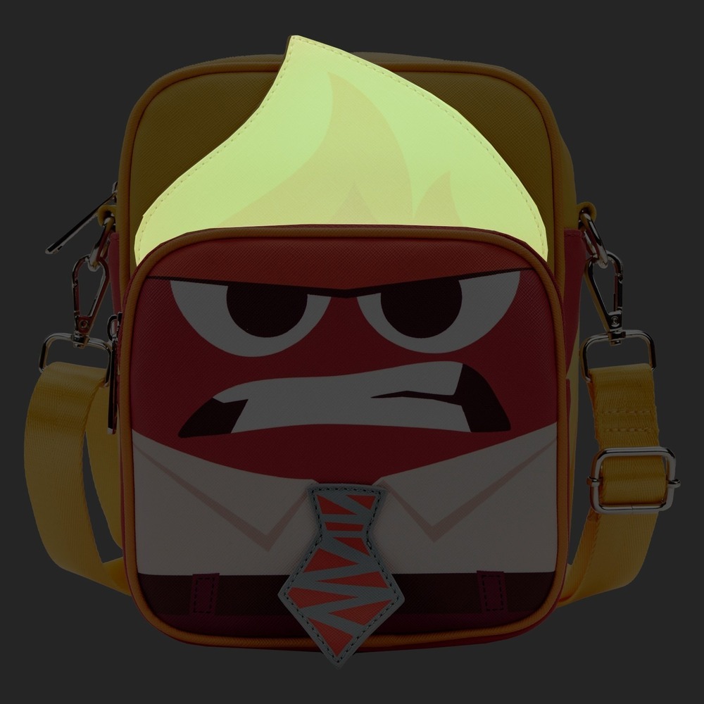 New Loungefly Disney Pixar Inside Out Anger Cosplay Passport bag - Picture 3 of 4